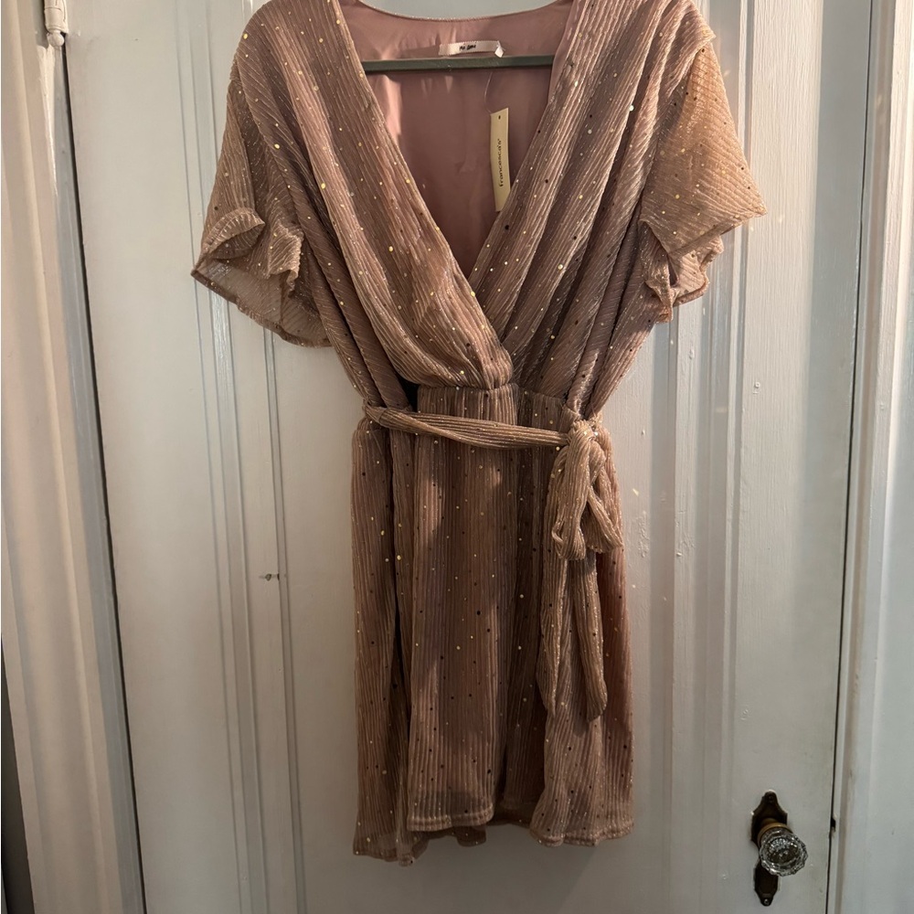 Francesca's Collections Rose Gold Dress